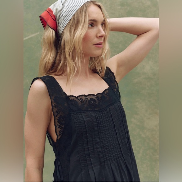 The GREAT. The Attic Lace Dress in Black • NWT - Picture 2 of 11